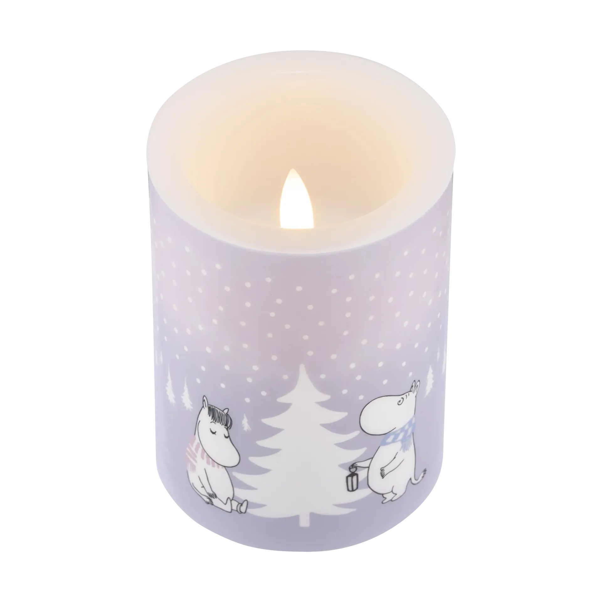 Mumin vela LED 10 cm, Snowfall Muurla