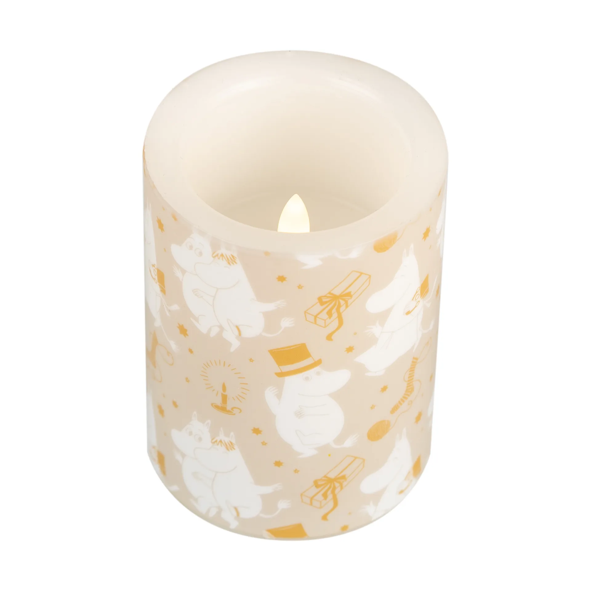 Mumin vela LED 10 cm, Sparkling stars Muurla