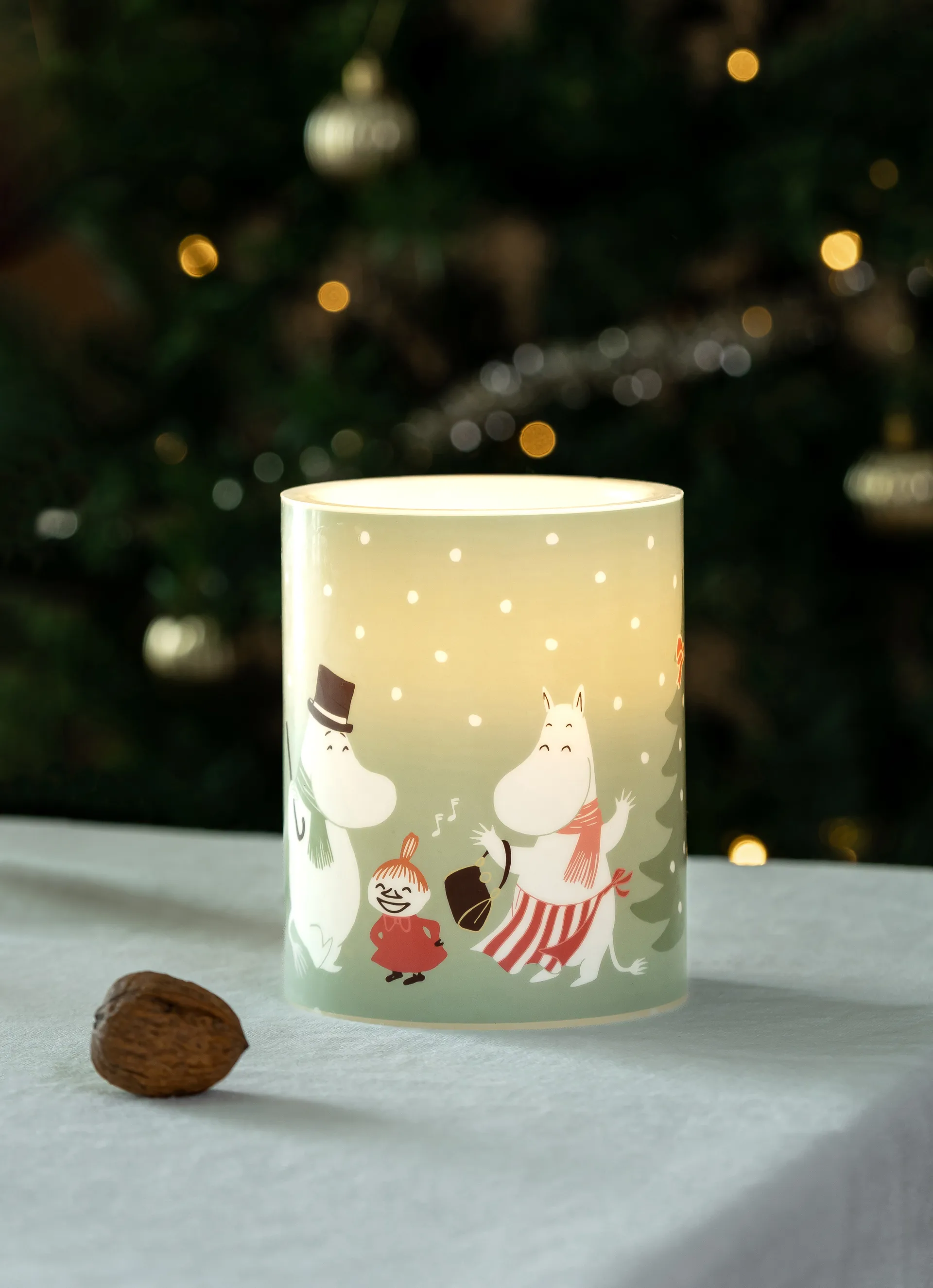 Mumin vela LED 12,5 cm, Festive spirits Muurla