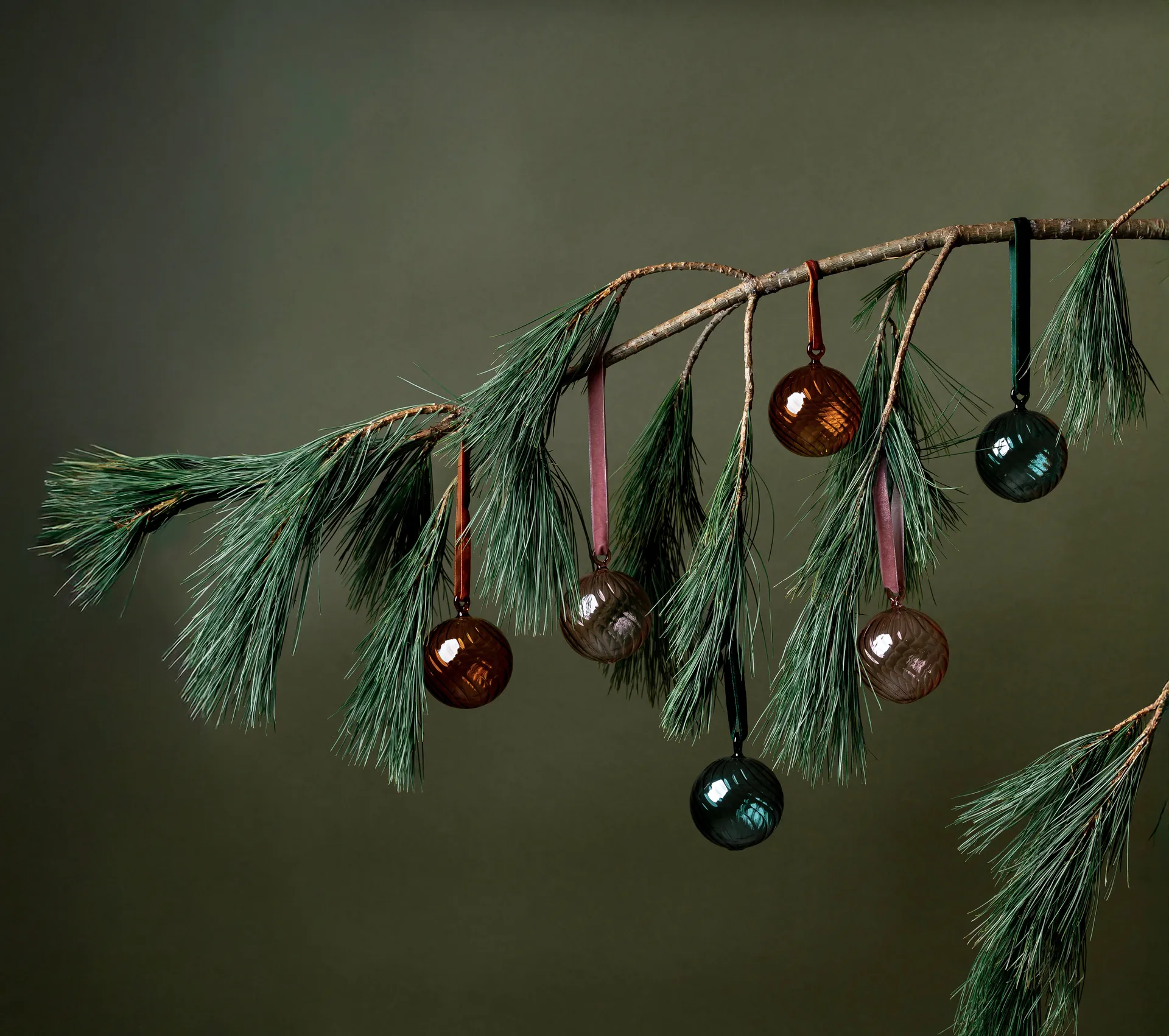 Muurla bola de Natal Ø6 cm, Âmbar Muurla