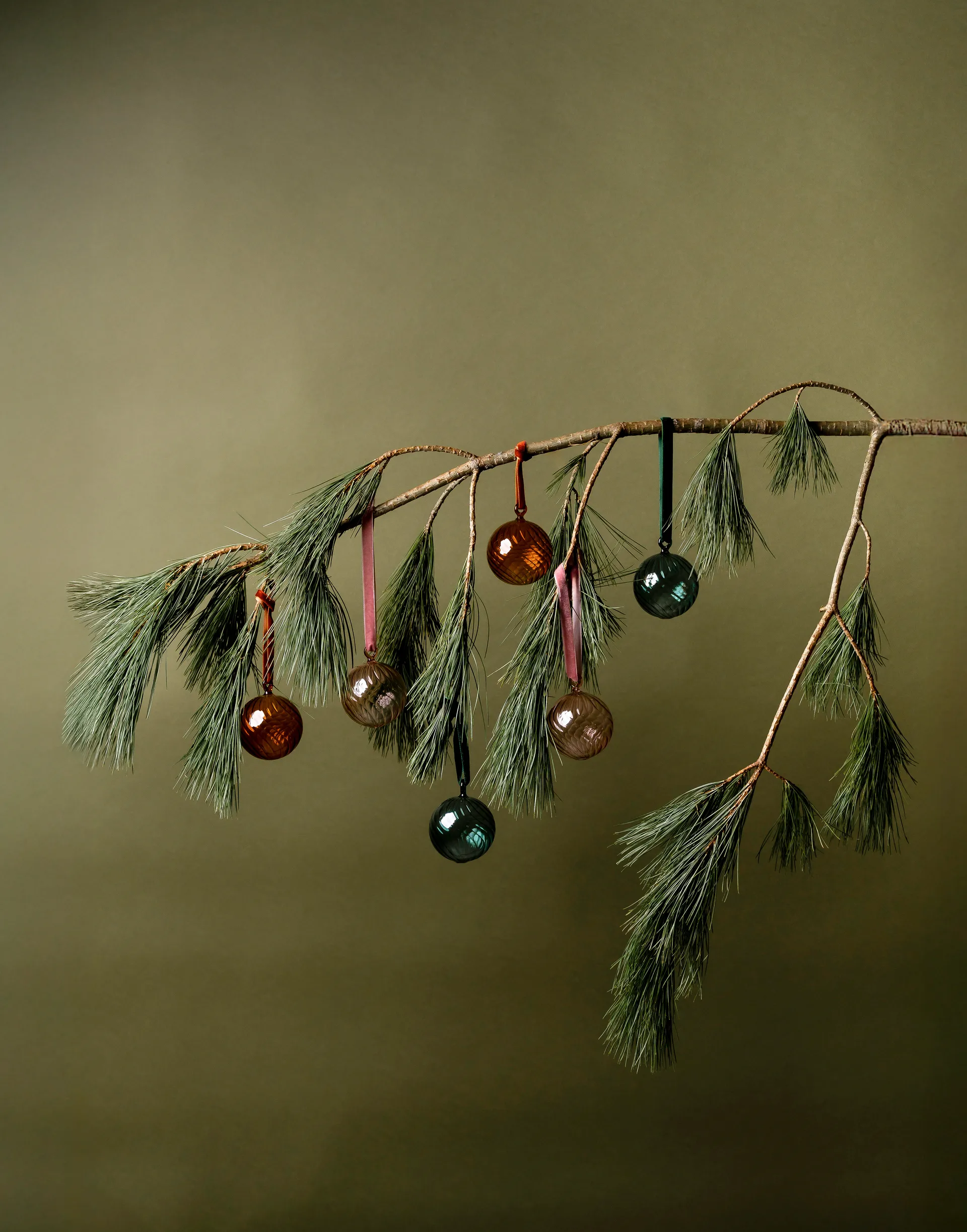 Muurla bola de Natal Ø6 cm, Âmbar Muurla