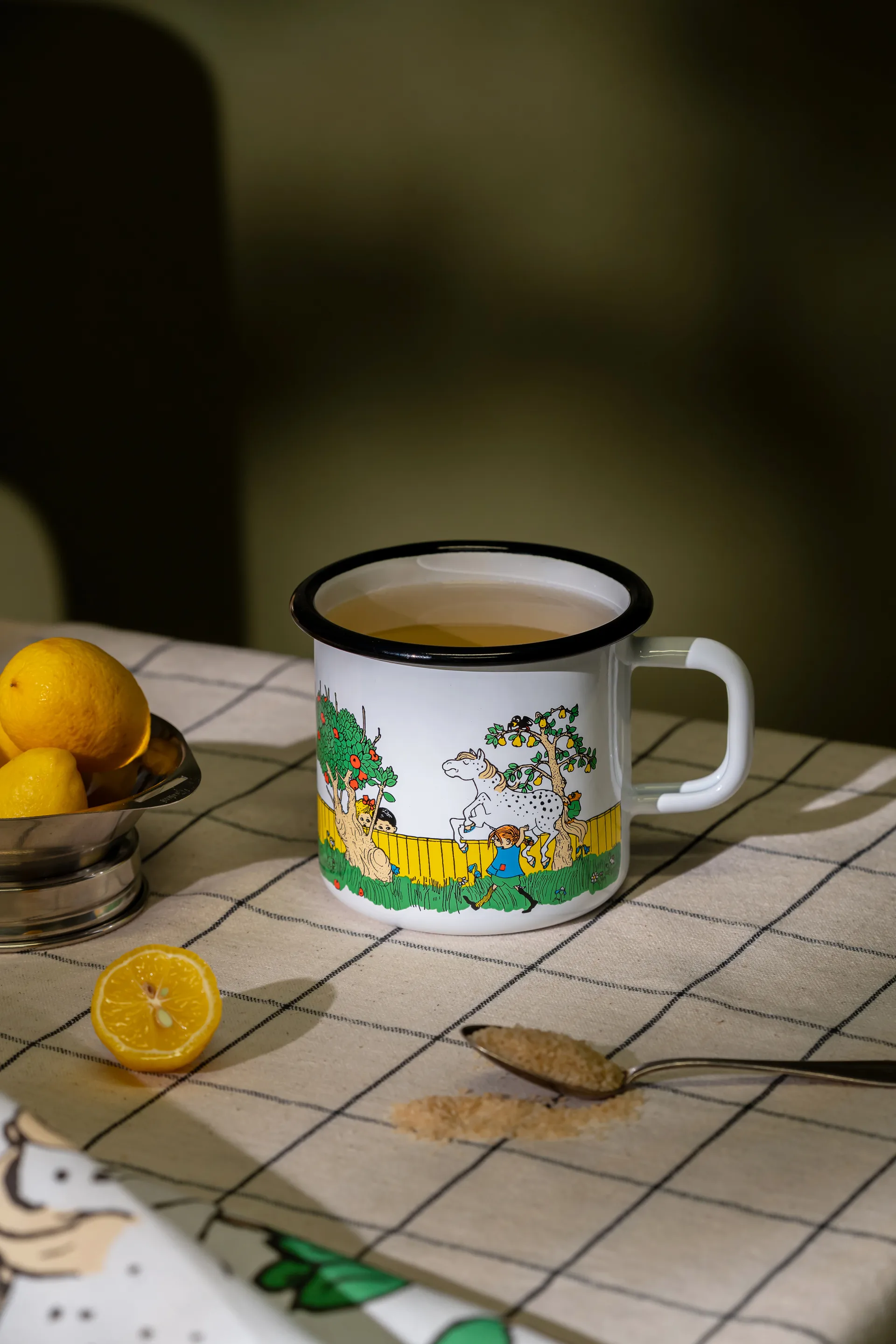 Pippi Långstrump caneca de esmalte 3,7 dl, O Caminho para Casa Muurla