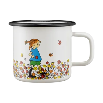 Pippi Långstrump caneca de esmalte 3,7 dl - Seja Mais Pippi - Muurla