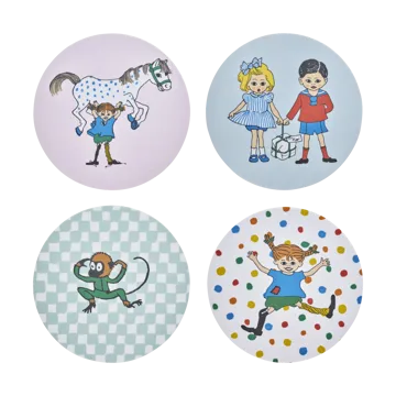 Pippi porta-copos 4 peças - Hoppsansa - Muurla