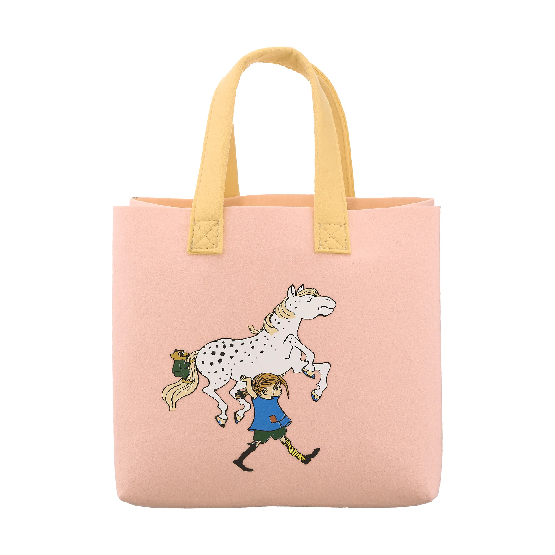 Pippi Tote Bag bolsa 25x25 cm, Pippi e o Cavalo Muurla