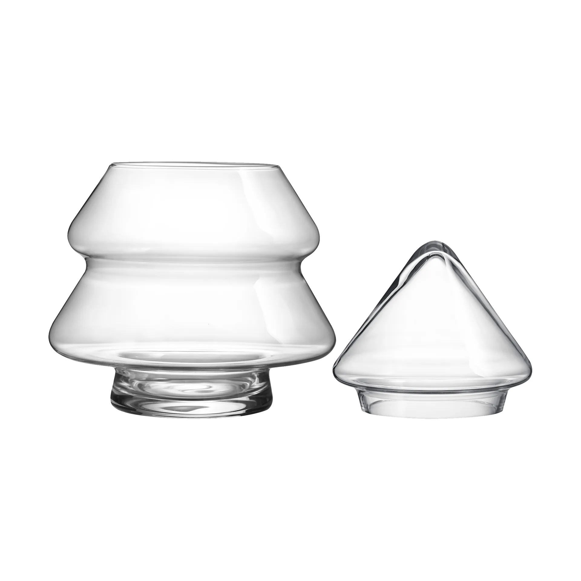 Recipiente de vidro com tampa Glass tree, 20 cm Muurla