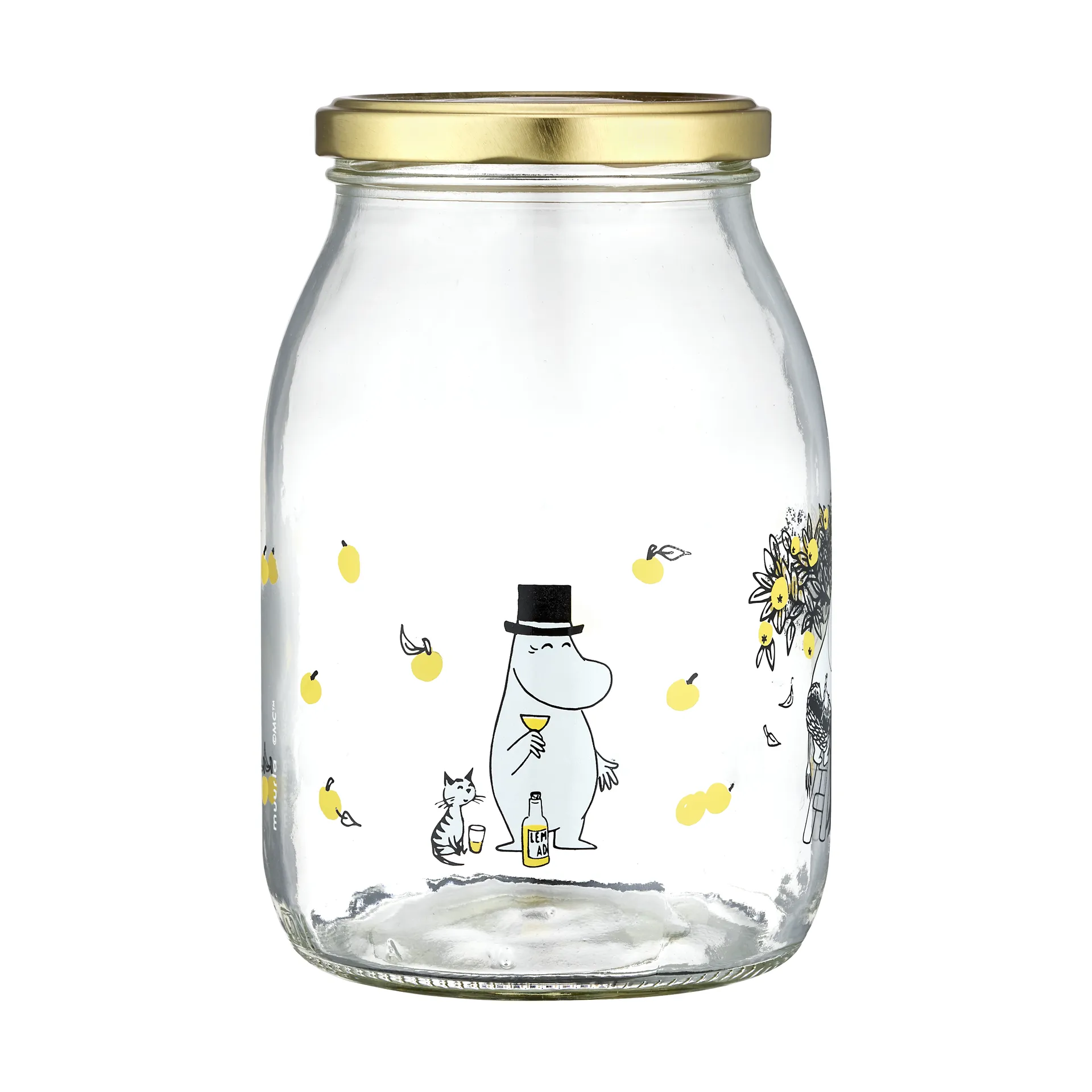 Recipiente de vidro Moomin 1 L, Apples Muurla