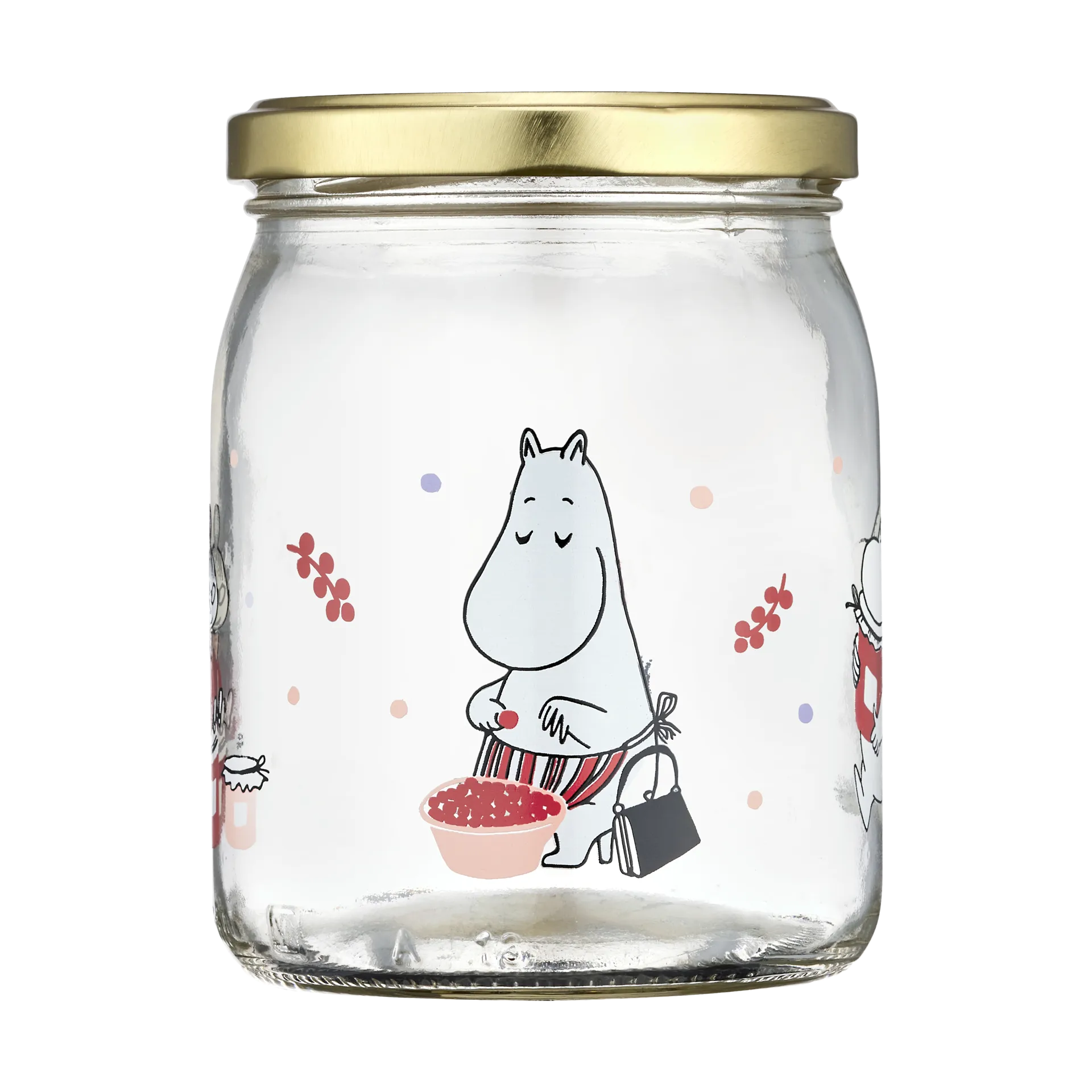 Recipiente de vidro Moomin 50 cl, Berries Muurla