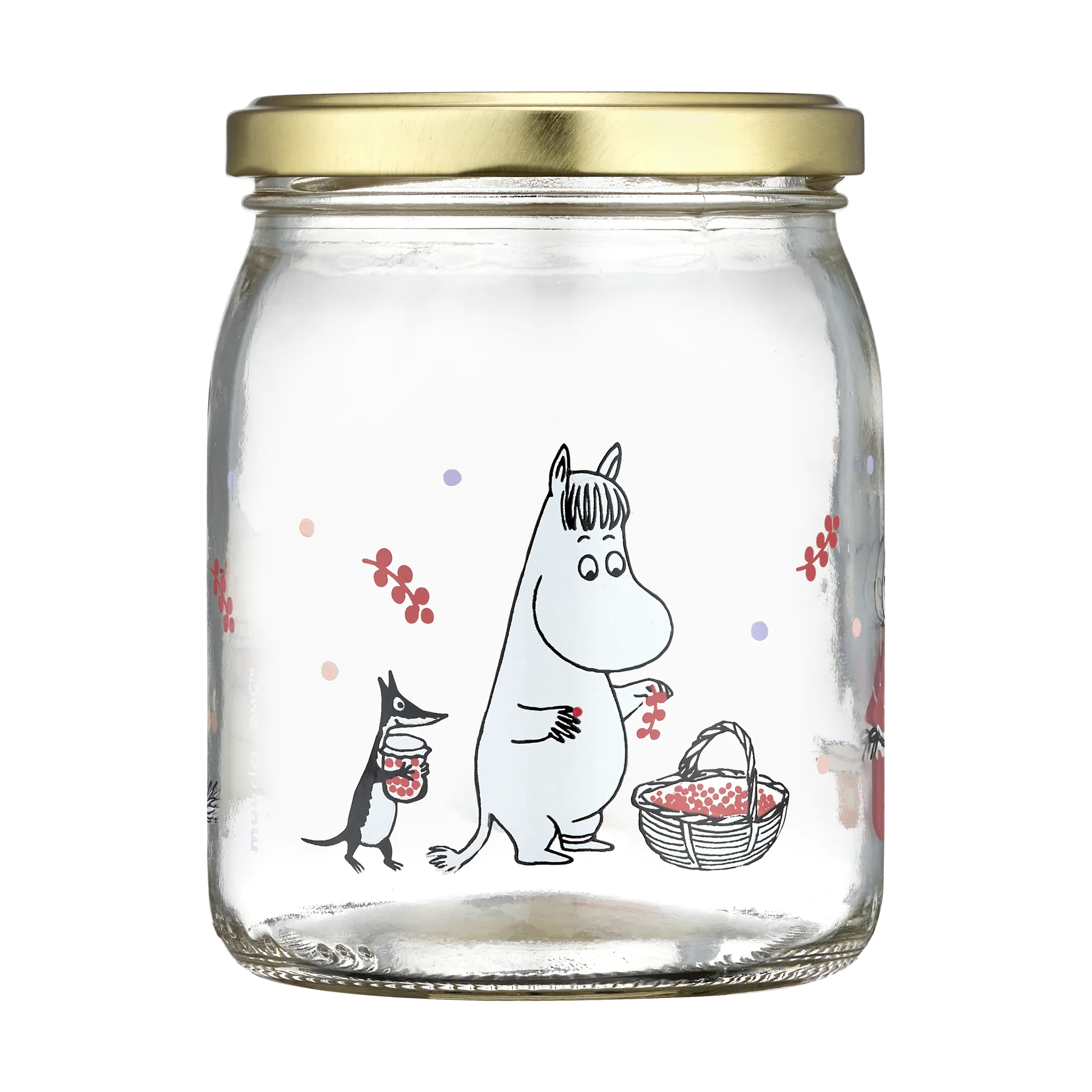 Recipiente de vidro Moomin 50 cl, Berries Muurla