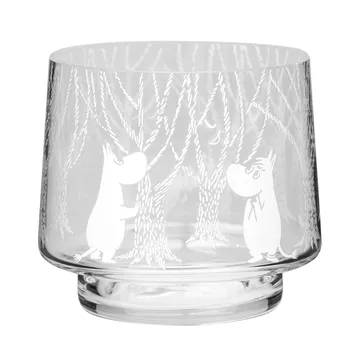Suporte para vela pequena/taça In the Woods 8 cm - transparente-branco - Muurla