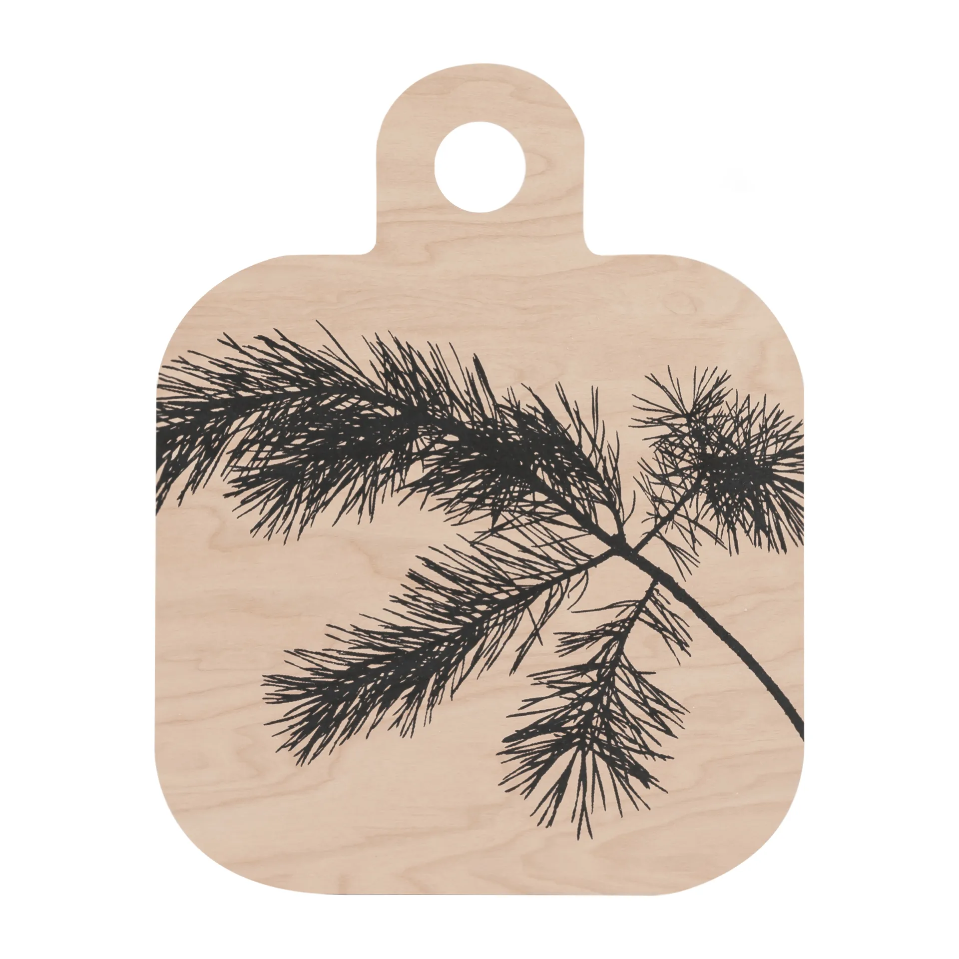 Tábua de cortar Forest 25x32 cm, Preto-natural Muurla
