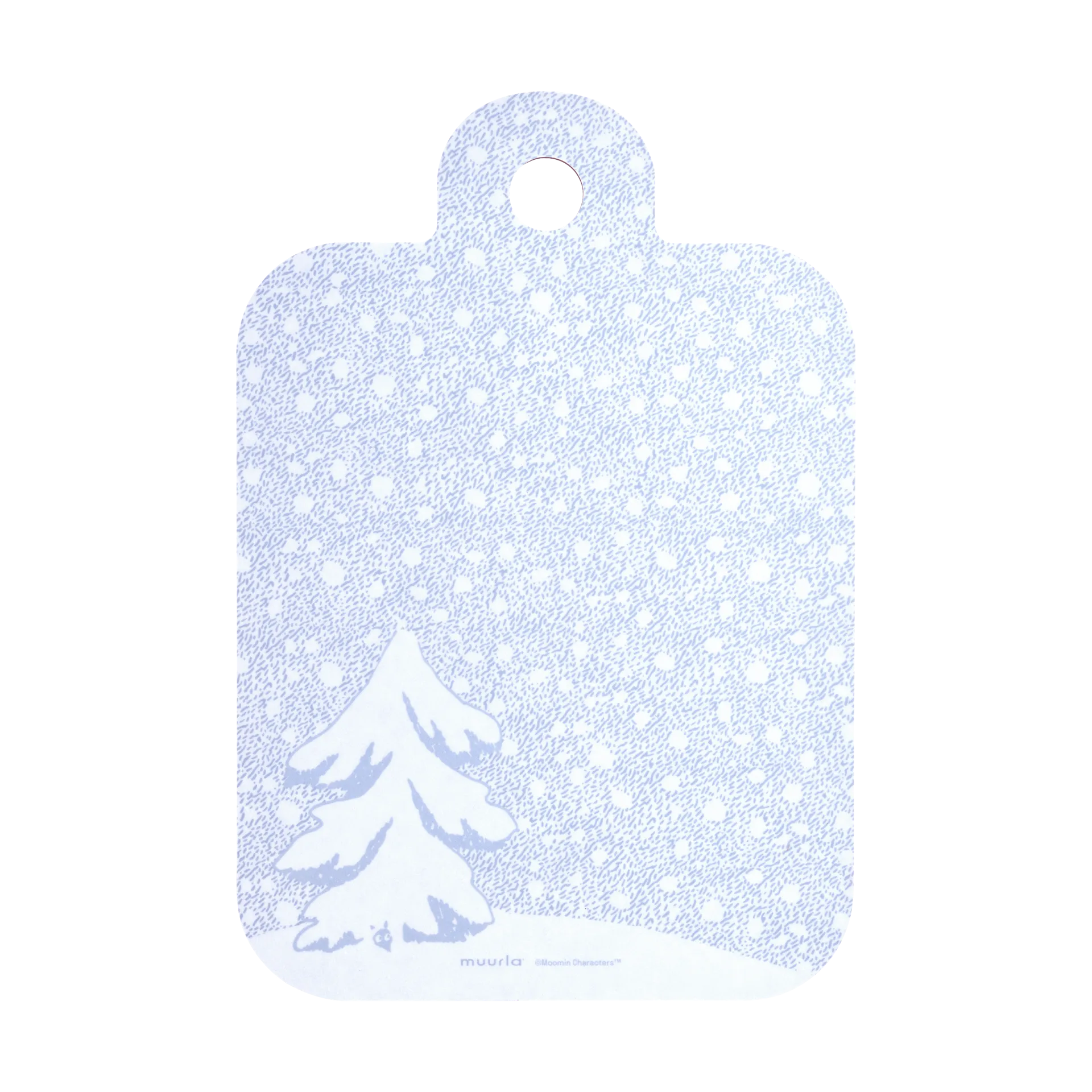 Tábua de cortar Mumin 21x31 cm, Let it snow Muurla