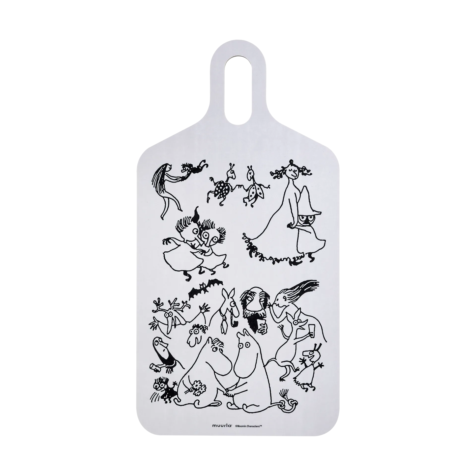 Tábua de cortar Mumin 80 23x44 cm, Branco Muurla