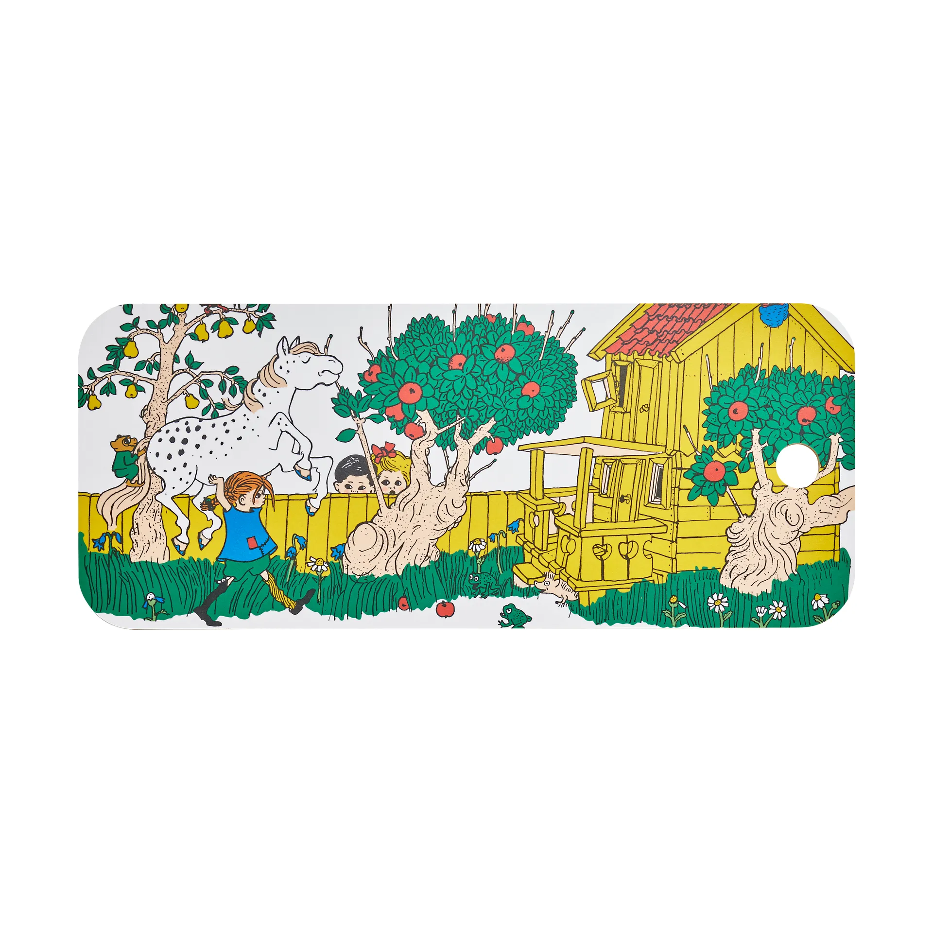 Tábua de cortar Pippi Chop & Serve 18x44 cm, The Way Home Muurla