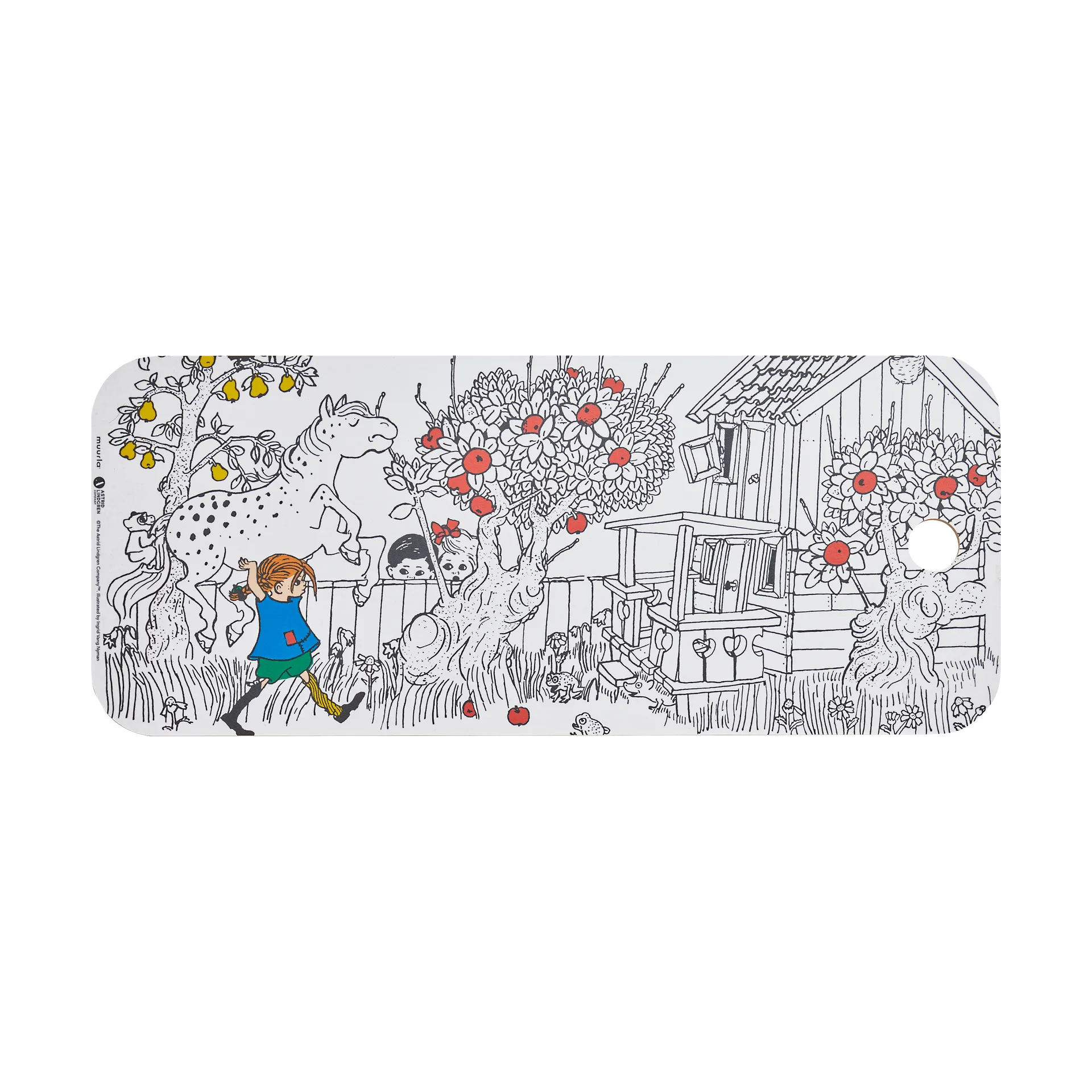 Tábua de cortar Pippi Chop & Serve 18x44 cm, The Way Home Muurla