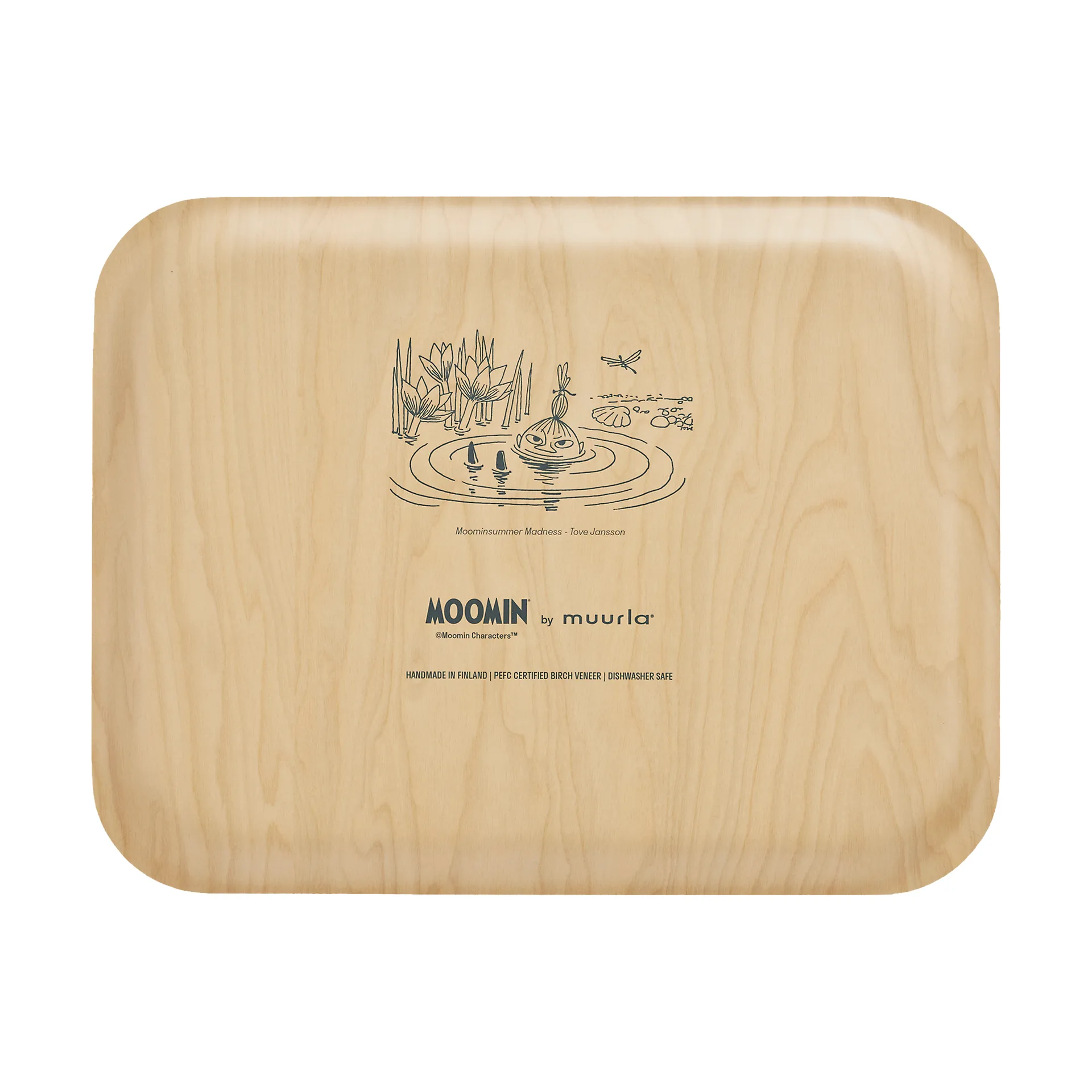 Tabuleiro Moomin 28x36 cm, The pond Muurla