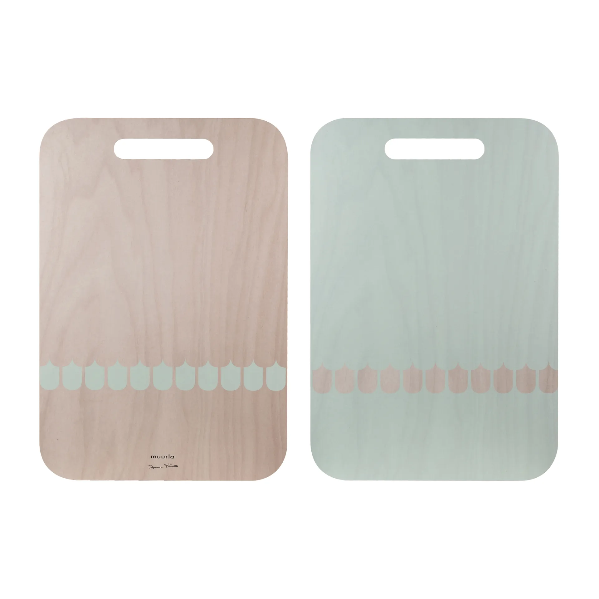 Tabuleiro Vappu Chop & Serve 30x44 cm, Bétula-Verde Muurla
