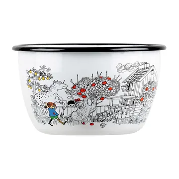 Tigela esmalte 2 litros Pippi The Way Home  - Branco - Muurla