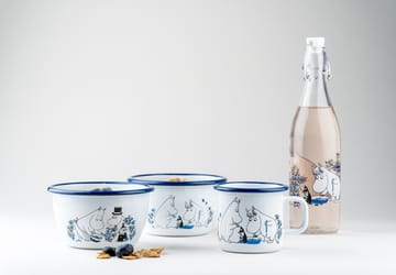 Tigela esmalte Blueberries 60 cl - Branco - Muurla
