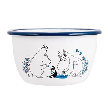 Tigela esmalte Blueberries 60 cl - Branco - Muurla