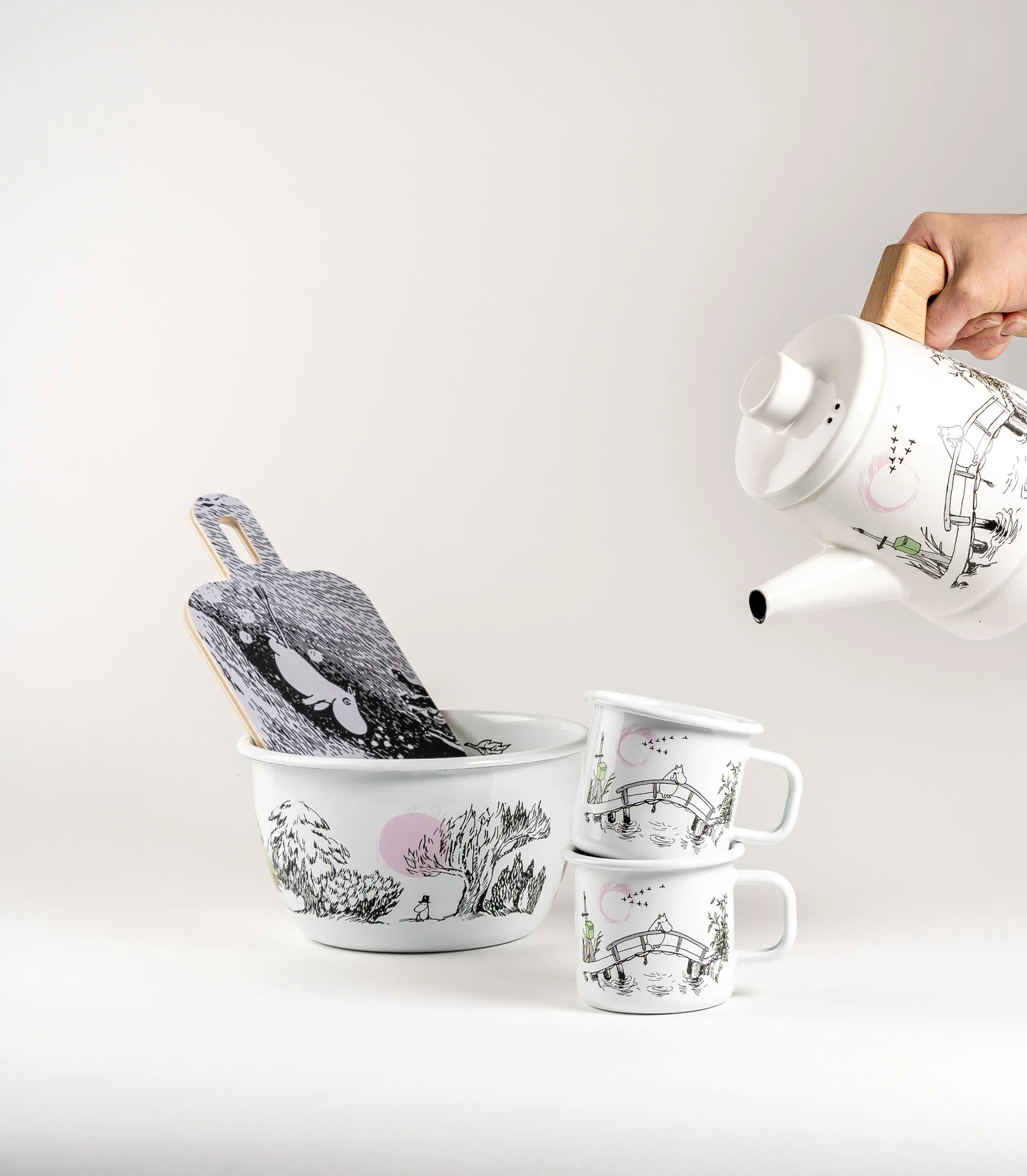 Tigela esmalte Just wandering 2 L, Multi Muurla