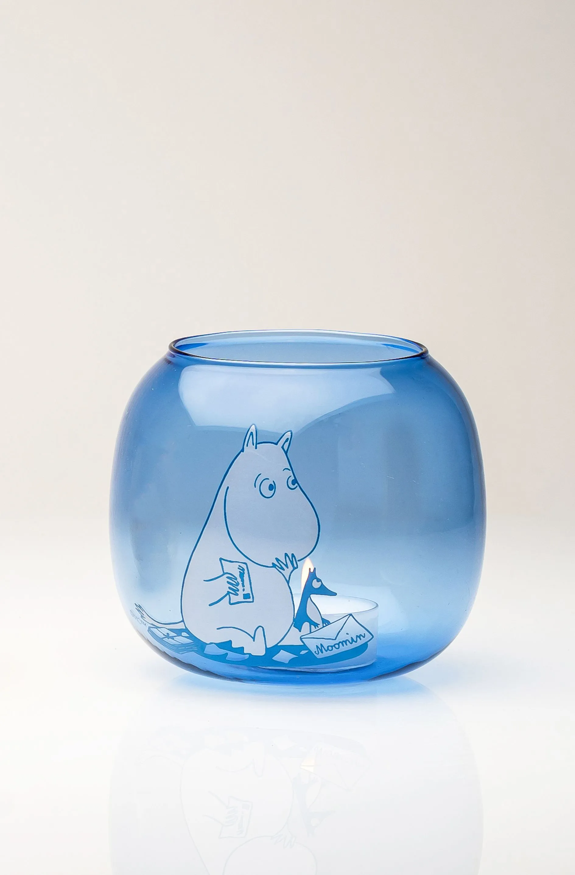 Tigela/lanterna Moomin 9 cm, Azul Muurla