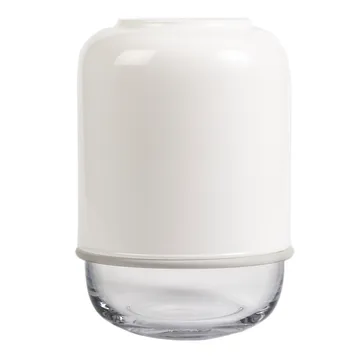 Vaso ajustável Capsule 18-28 cm - branco-transparente - Muurla