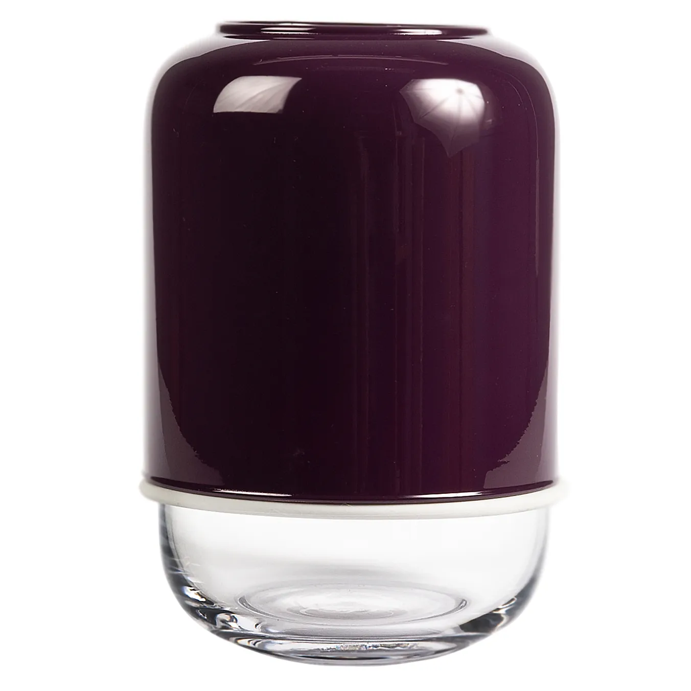 Vaso ajustável Capsule 18-28 cm, roxo-transparente Muurla