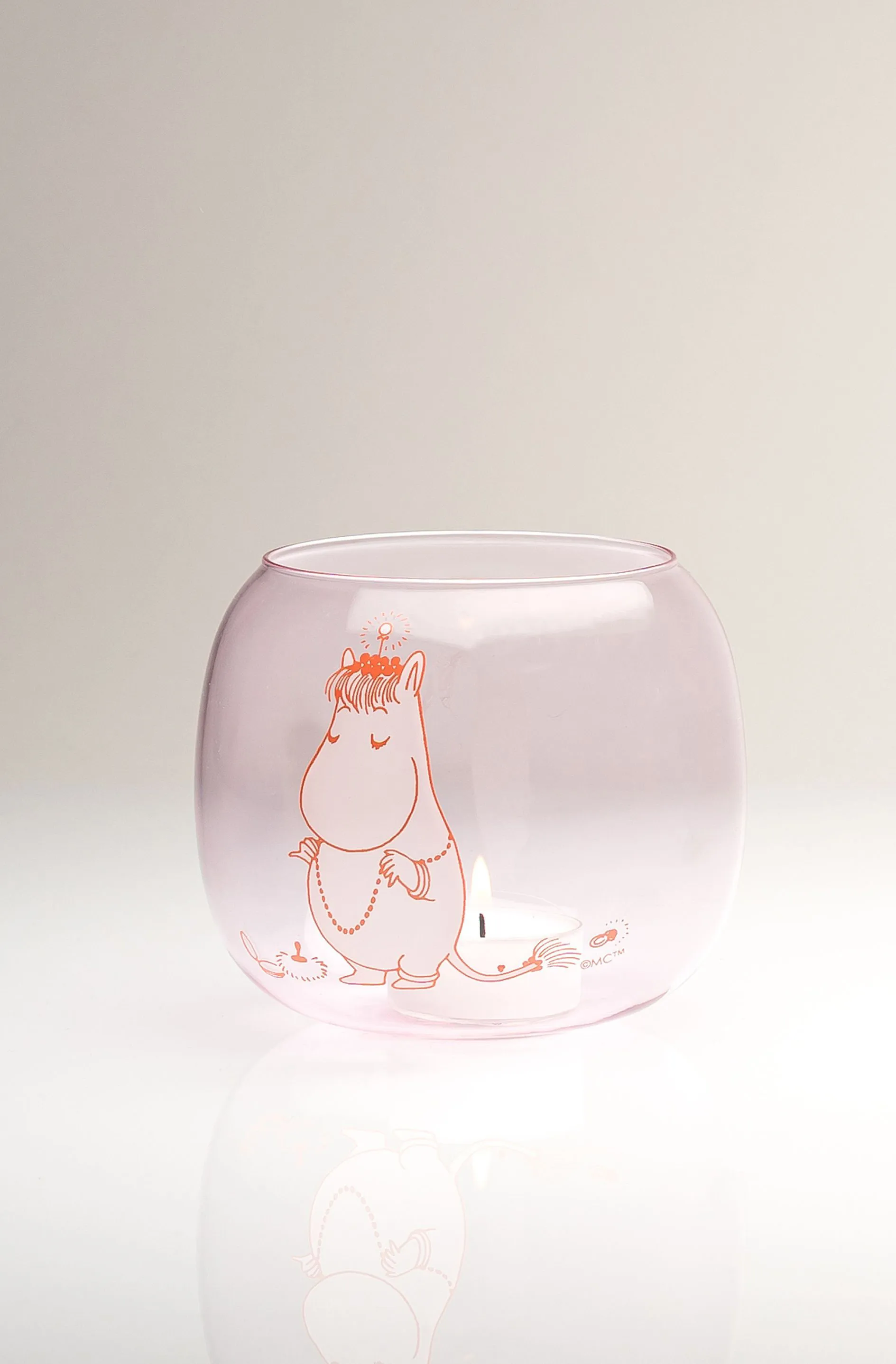 Vaso lanterna Snorkmaiden Ø9 cm, Rosa  Muurla