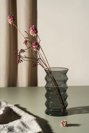 Vaso Waves 20 cm - Cinza - Muurla