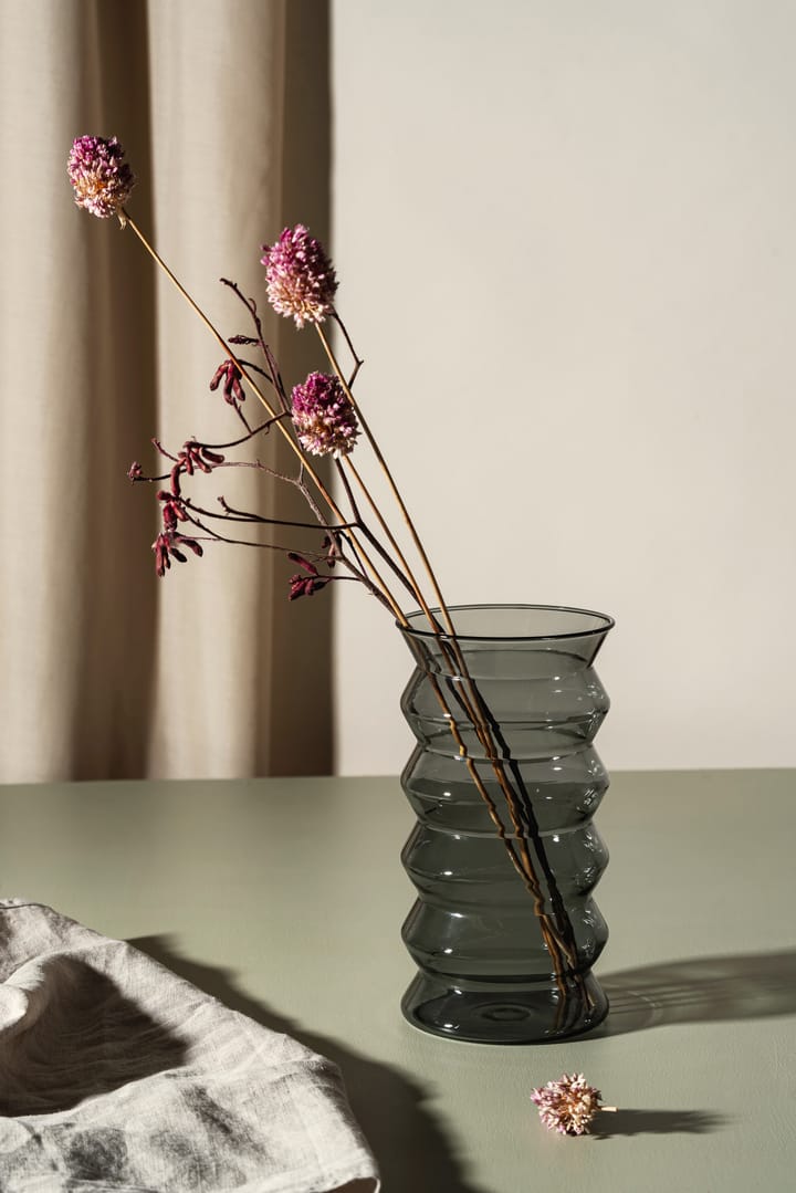 Vaso Waves 20 cm, Cinza Muurla