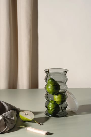 Vaso Waves 20 cm - Cinza - Muurla