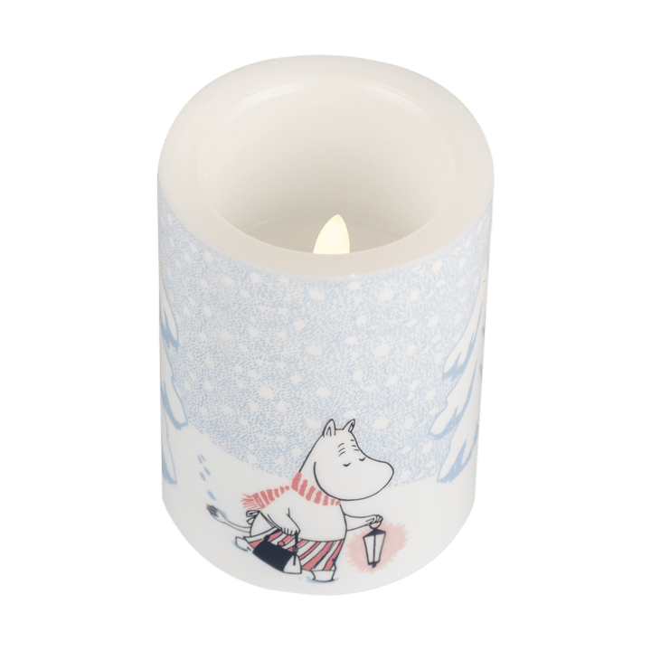 Vela LED Moomin 10 cm, Let it snow Muurla