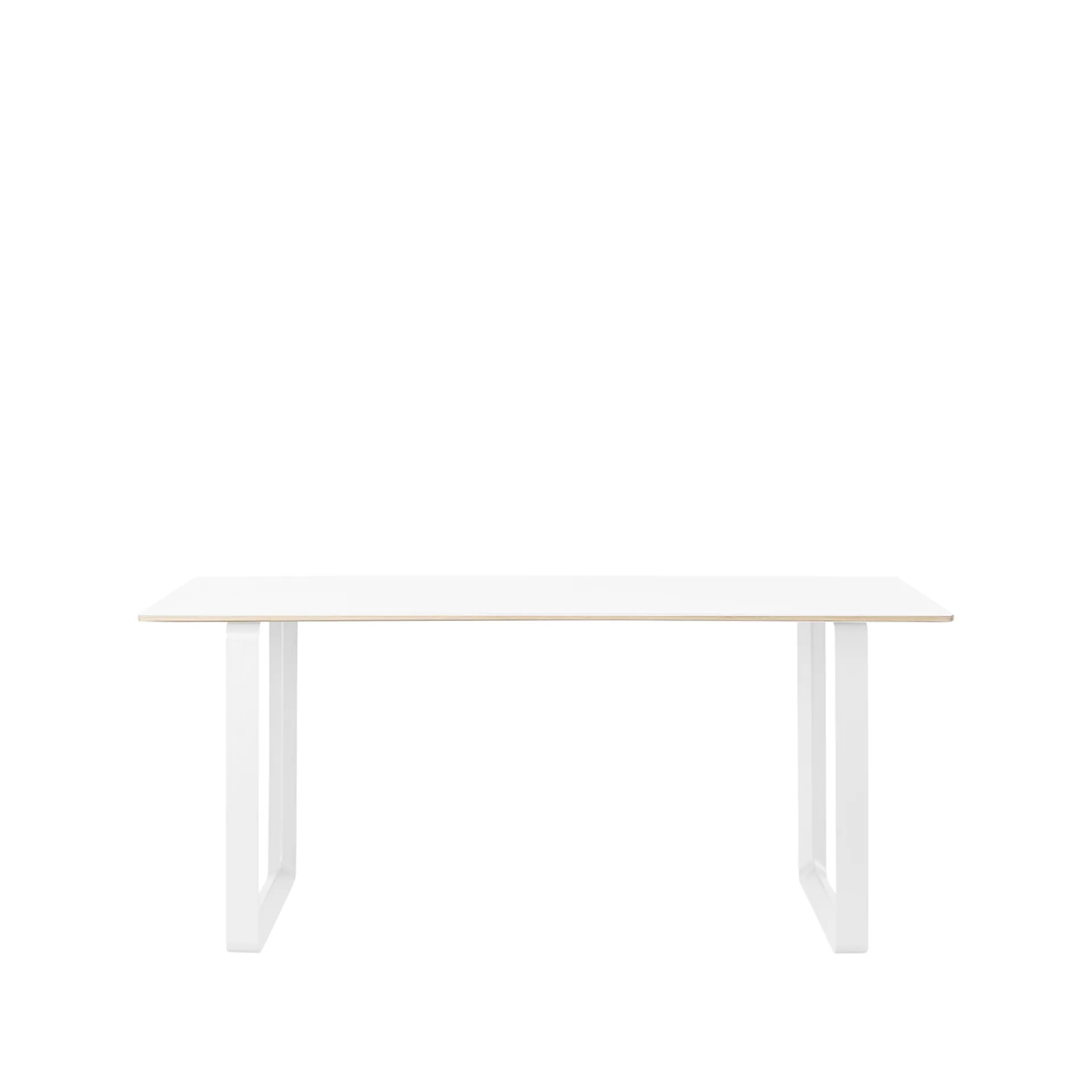 70/70 mesa de jantar 170x85 cm, Branco laminado-compensado-branco  Muuto