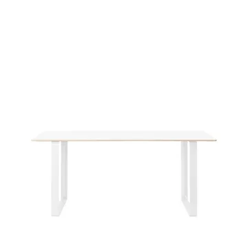 70/70 mesa de jantar 170x85 cm - Branco laminado-compensado-branco  - Muuto