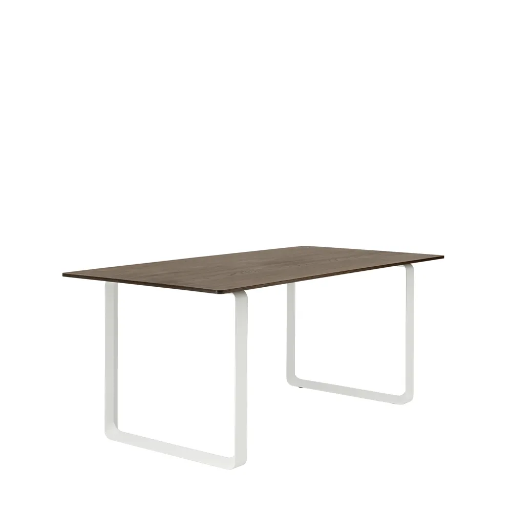 70/70 mesa de jantar 170x85 cm, Carvalho-Branco fumado sólido Muuto