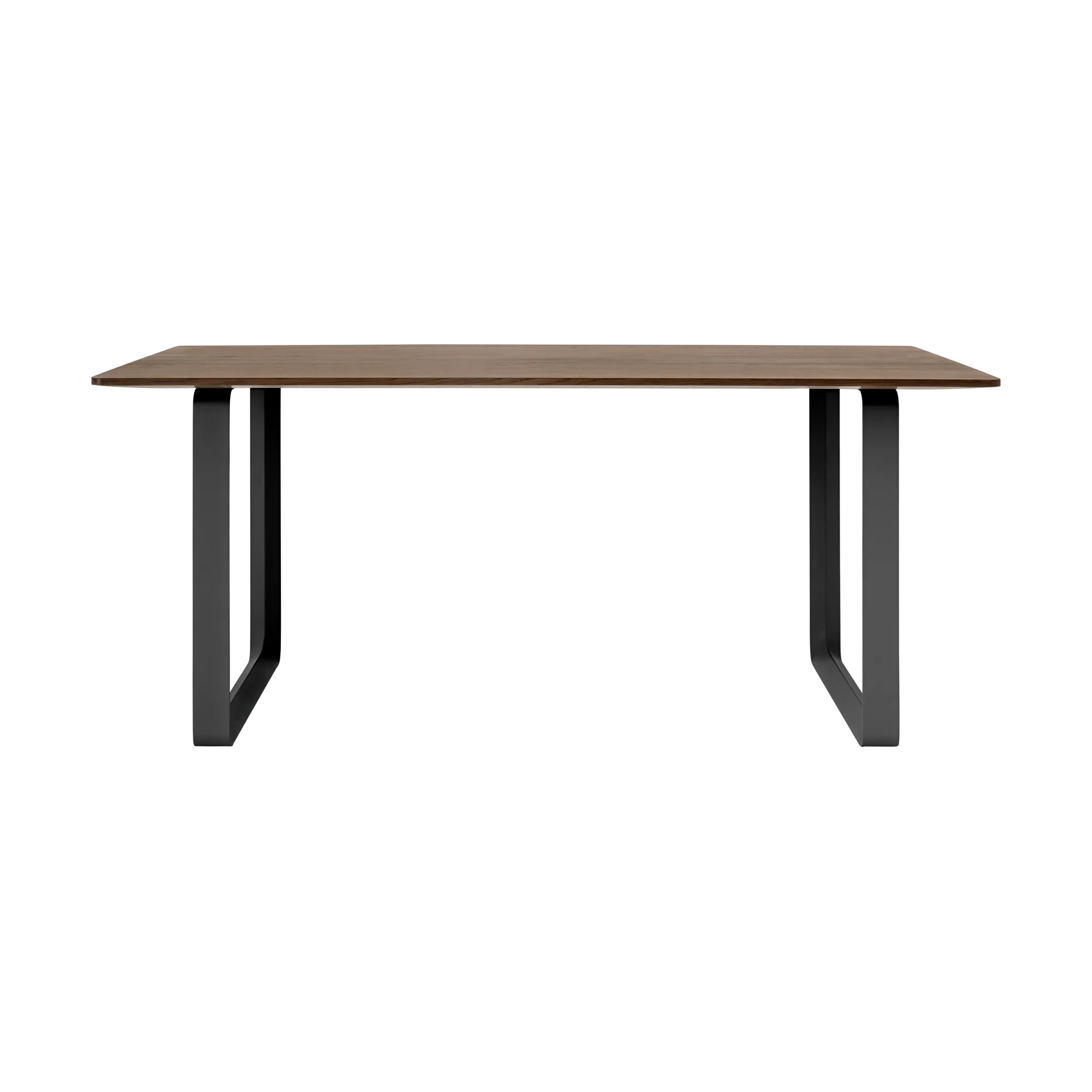 70/70 mesa de jantar 170x85 cm, Carvalho-preto fumado sólido Muuto