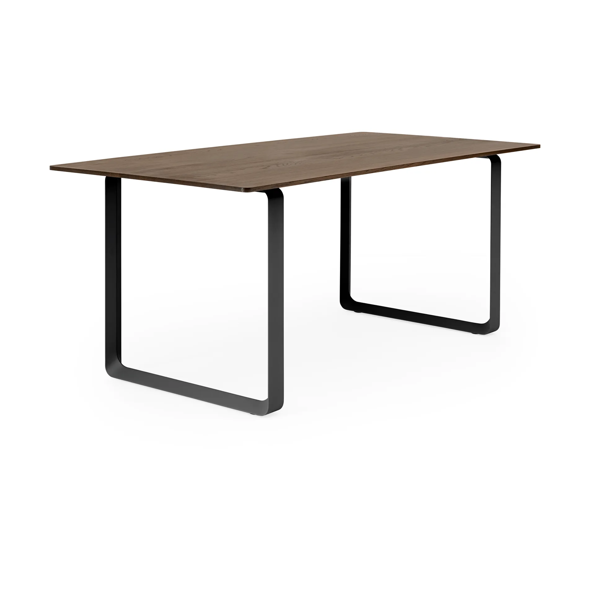 70/70 mesa de jantar 170x85 cm, Carvalho-preto fumado sólido Muuto