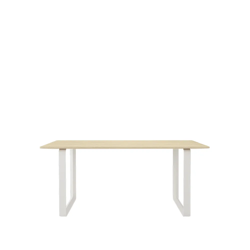 70/70 mesa de jantar 170x85 cm, Carvalho sólido-branco Muuto