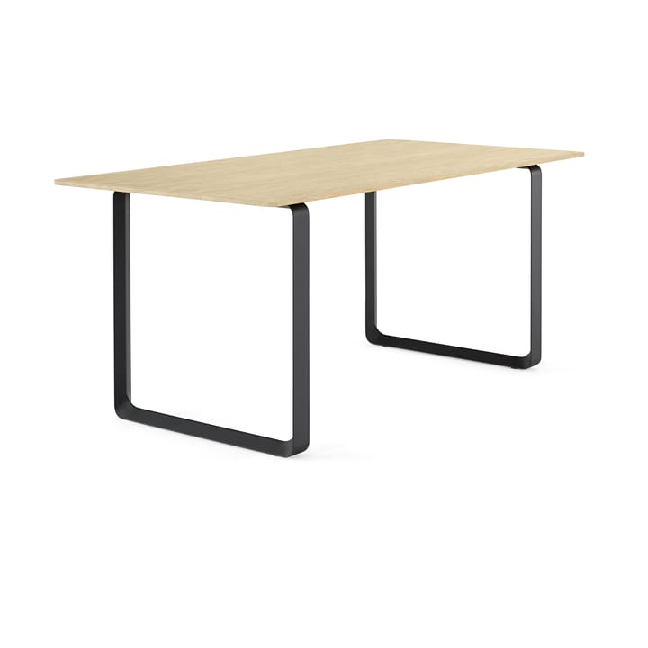 70/70 mesa de jantar 170x85 cm, Carvalho sólido-preto Muuto