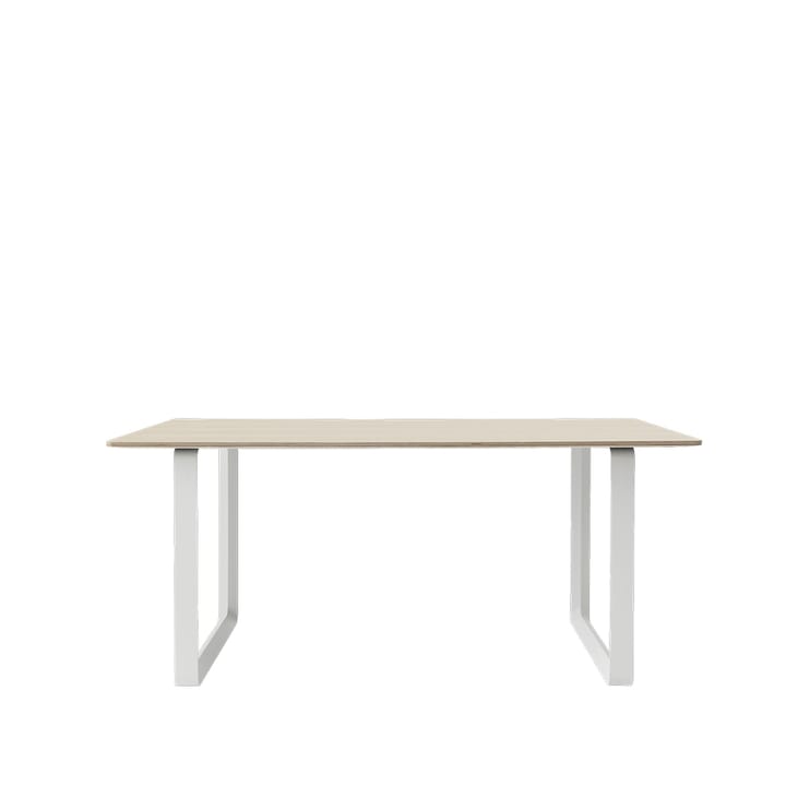 70/70 mesa de jantar 170x85 cm - Folheado de carvalho-compensado-branco - Muuto