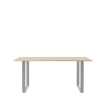 70/70 mesa de jantar 170x85 cm - Folheado de carvalho-compensado-cinzento - Muuto