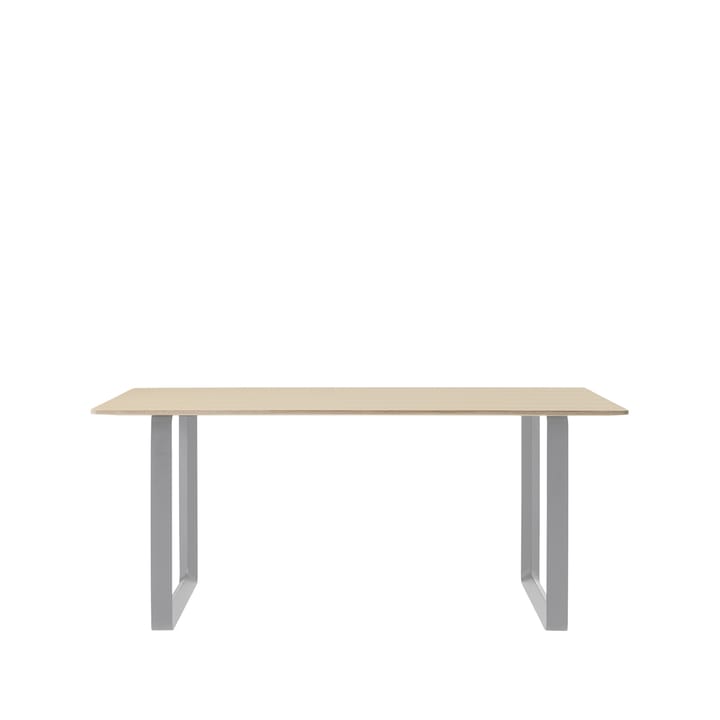 70/70 mesa de jantar 170x85 cm - Folheado de carvalho-compensado-cinzento - Muuto