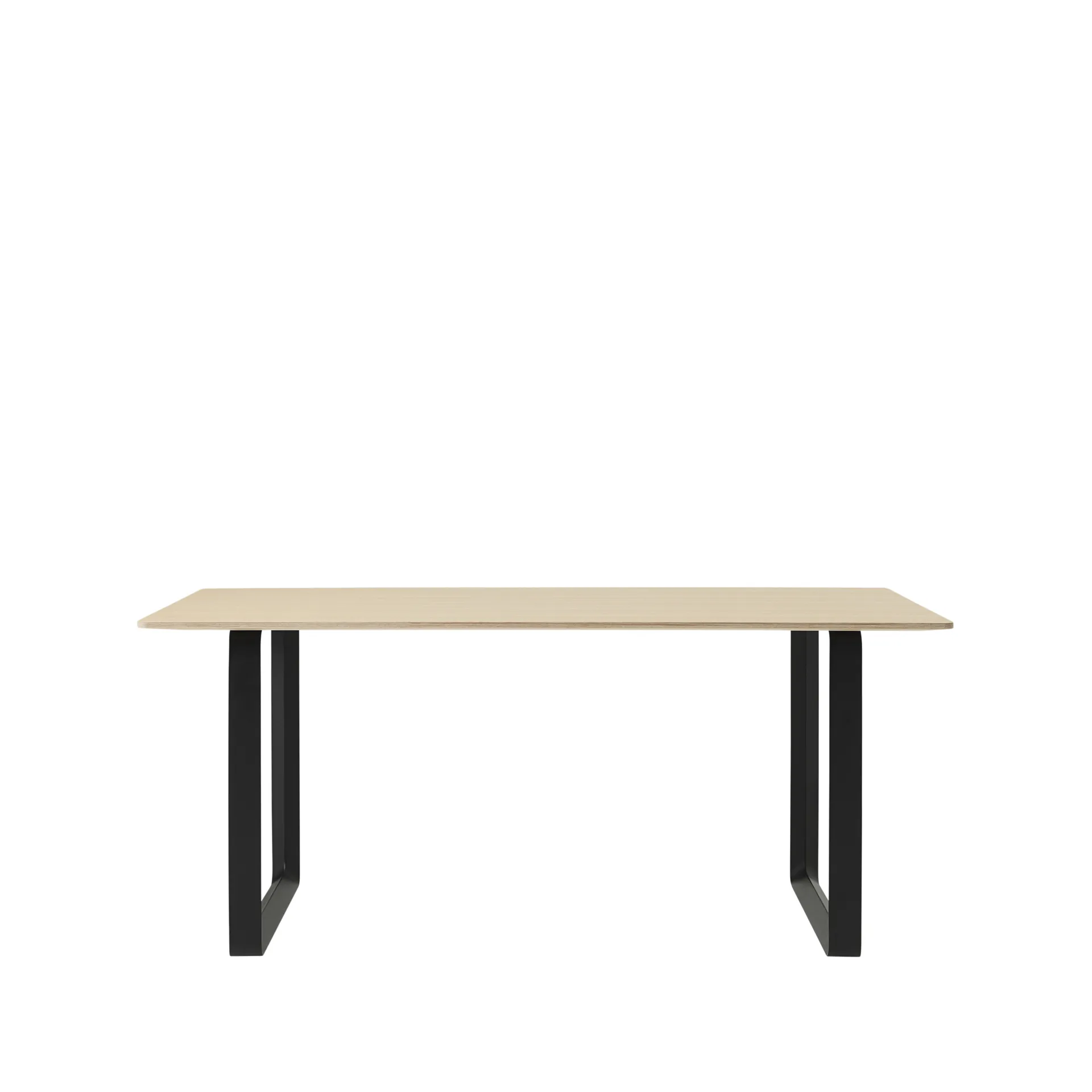 70/70 mesa de jantar 170x85 cm, Folheado de carvalho-compensado-preto Muuto