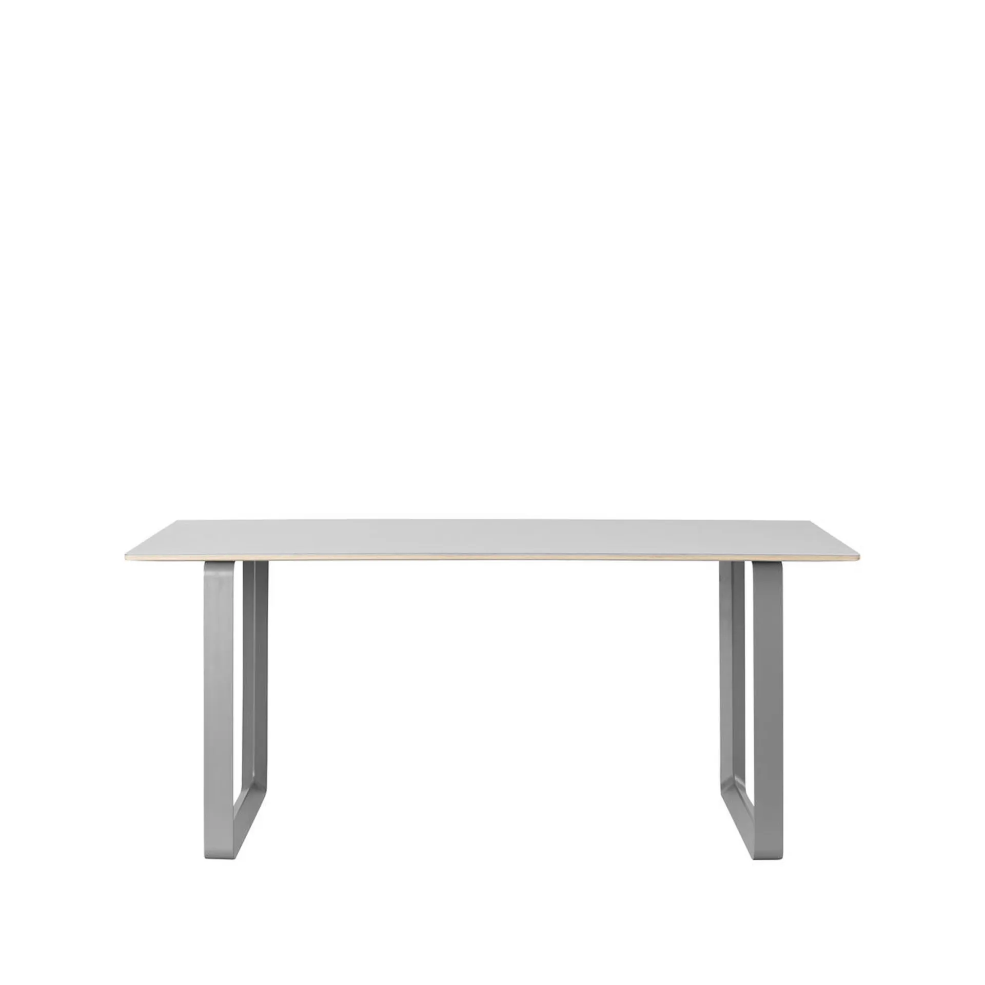 70/70 mesa de jantar 170x85 cm, óleo de linhaça cinzento-compensado-cinzento  Muuto