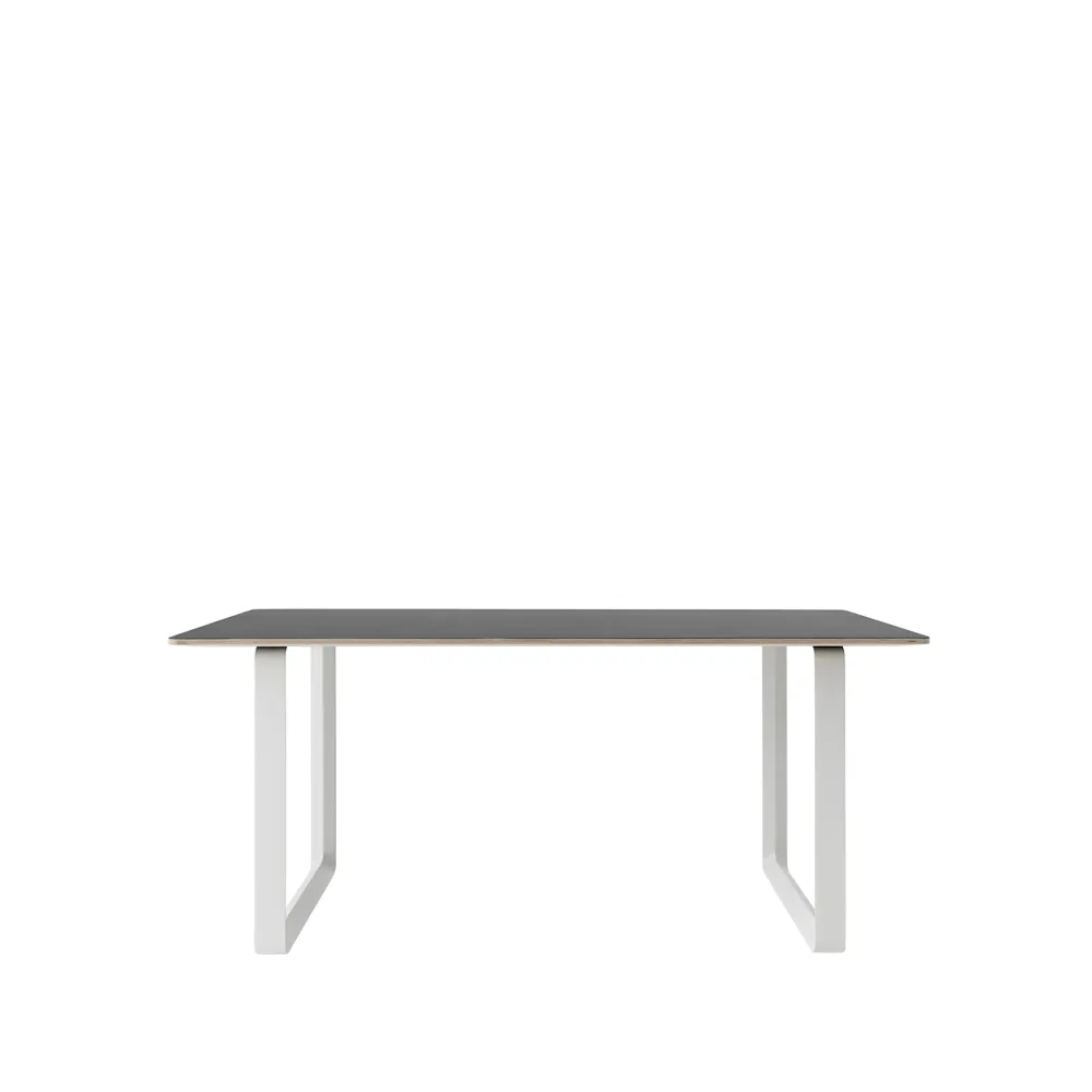 70/70 mesa de jantar 170x85 cm, Óleo de linhaça-Compensado-Branco Muuto