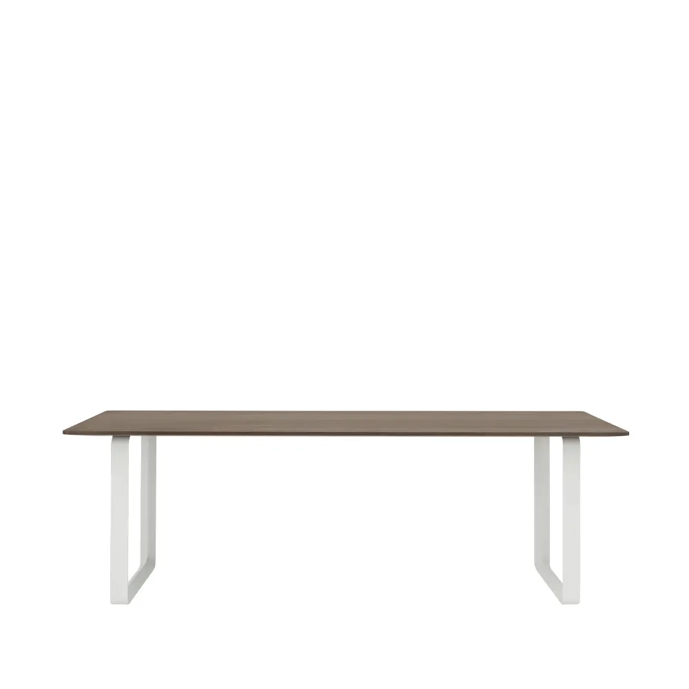 70/70 mesa de jantar 225x90 cm, Carvalho-Branco fumado sólido Muuto