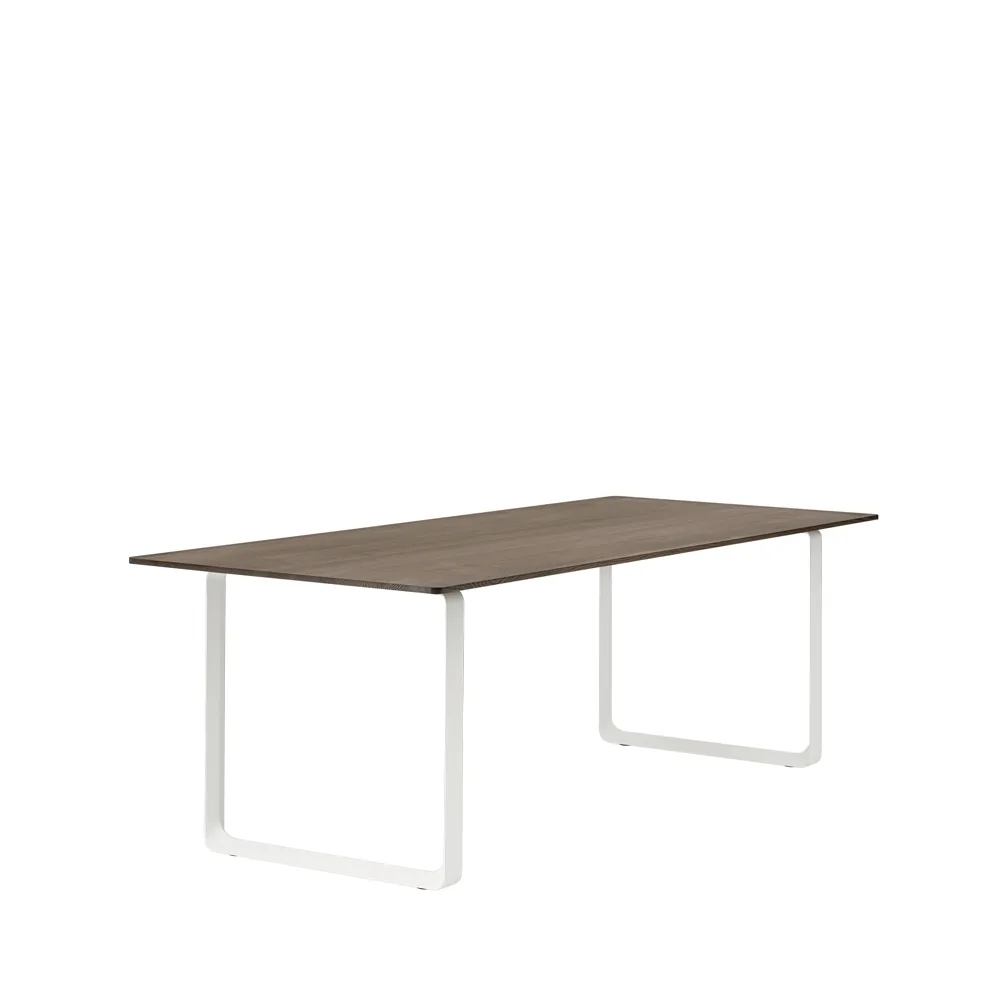 70/70 mesa de jantar 225x90 cm, Carvalho-Branco fumado sólido Muuto