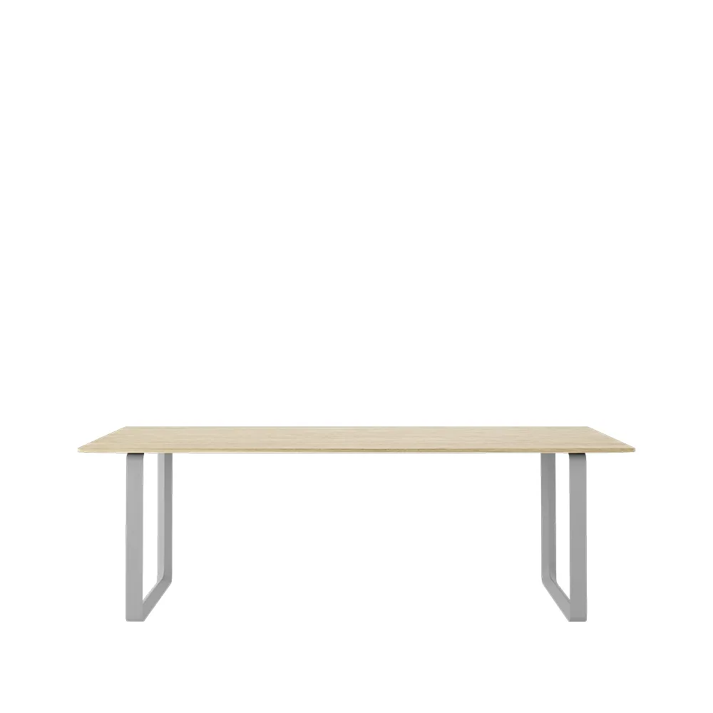 70/70 mesa de jantar 225x90 cm, Carvalho-cinzento sólido Muuto