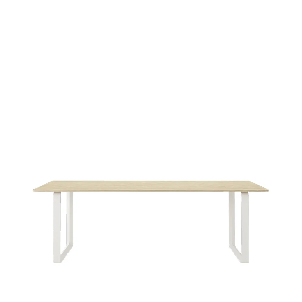 70/70 mesa de jantar 225x90 cm, Carvalho sólido-branco Muuto